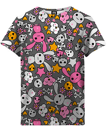 T-shirt Girl DR.CROW Skull Rabbit, DrCrow