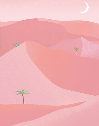 Plakat pink desert, nadia kubczak