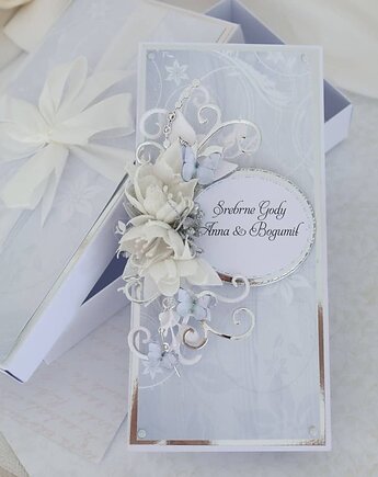 Kartka na 25 lecie ślubu - prezent na Srebrne Gody, Osobiste Prezenty