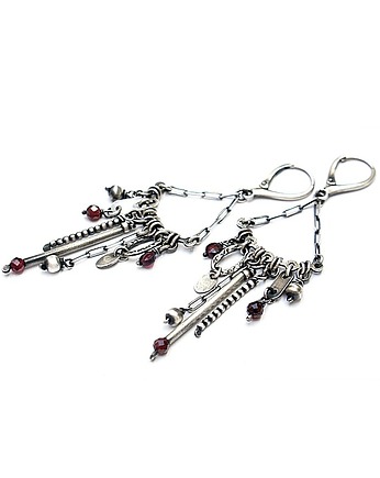 Kolczyki srebrne Patyczki vol. 8, Katia i krokodyl