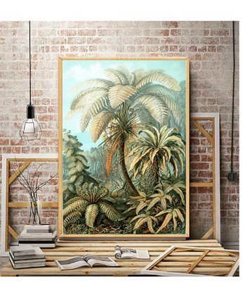 PLAKAT  ILUSTRACJA PALMA dżungla vintage, black dot studio