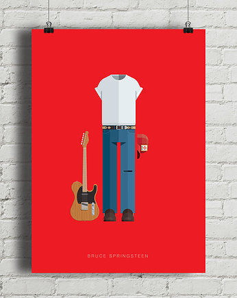 Plakat Bruce Springsteen, minimalmill