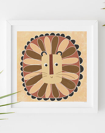 Plakat do pokoju dziecka, lew, Dekorando