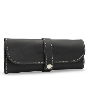 Etui na długopisy Piórnik skórzany tuba futerał Czarny Parker Quality, Parker Quality