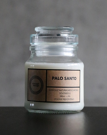 Świeca z wosku sojowego Palo Santo, Concept Design