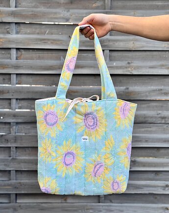 Torba pikowana w Słoneczniki Duża, wu handmade