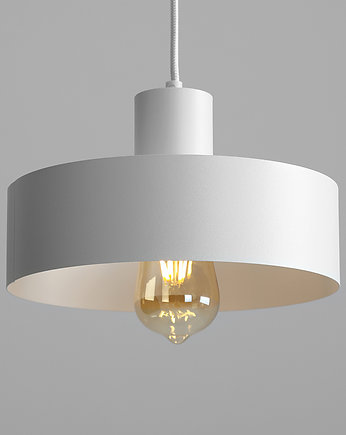 Minimalistyczna lampa wisząca FAY 1 klosz M biała, CustomForm