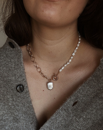 Naszyjnik Łańcuszek z perłami, Chmolowska Jewellery