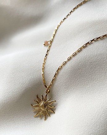 Naszyjnik srebrny pozłacany - Słońce, La Tienne