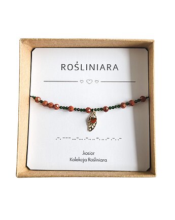 Bransoletka z alfabetem Morse Rośliniara no 6 LIMITOWANA, karolina kosior