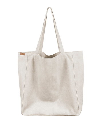 Lazy bag torba beżowa na zamek / vegan / eco, hairoo