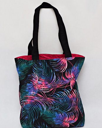 Torba na zakupy shoperka shopper bag pióra, Uszyciuch