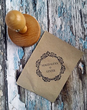 Stempel ślubny ELEGANCJA 50X50mm, DrukLove