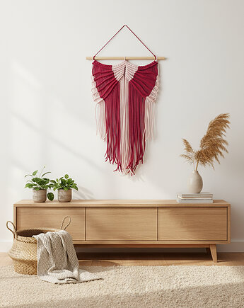 Makrama skrzydła dekoracja ścienna w stylu boho, Barwny Zakątek