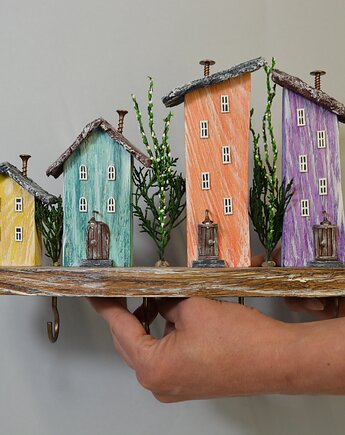 Drewniany wieszak na klucze, Creative Craft Family R