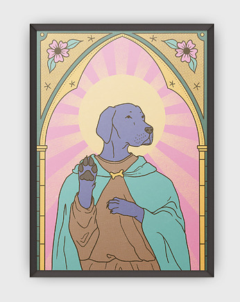 Plakat Saint Doggo, megurum.art