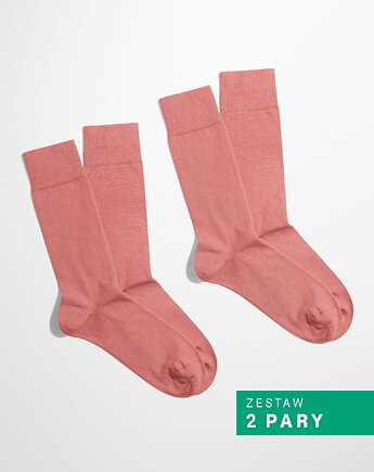 Skarpetki Essential - Soft Blush - Jasny Różowy - Zestaw 2 pary (unisex), OKAZJE - Prezent na Wieczór kawalerski