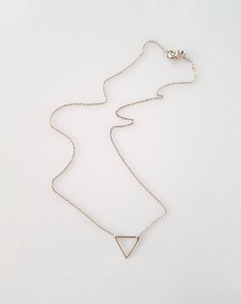 Naszyjnik geometryczny Slim Triangle v silver, Mitsu