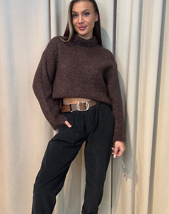 Wełniany golf Cioccolato, SOLO moda