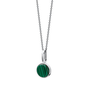 Wisiorek/DROPS/srebrny/malachit, Daria Siwiak Jewellery