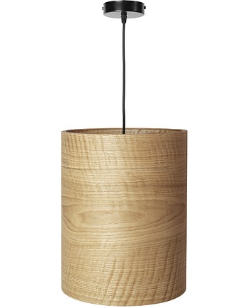 Lampa wisząca LEEA - HANGING OAK  30cm. Klosz fornir dąb., LEEA lamps