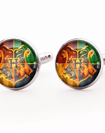 Harry Potter Hogwart - spinki do mankietów - 0366, EgginEgg Men