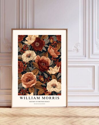 PLAKAT William Morris kwiaty, black dot studio