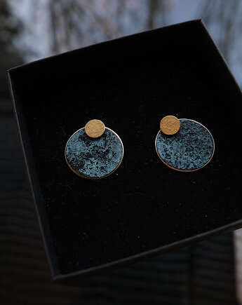 Kolczyki unikaty Gold Moon, SAFFA Marta Szafraniec