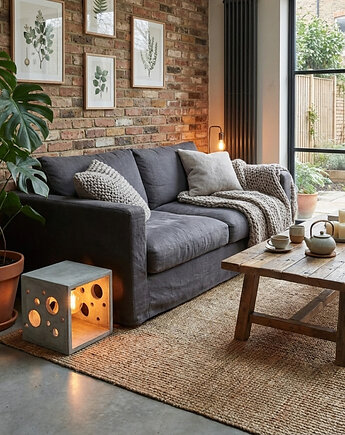 Lampa LED betonowa Crystal Shine, MODERN CREATOR