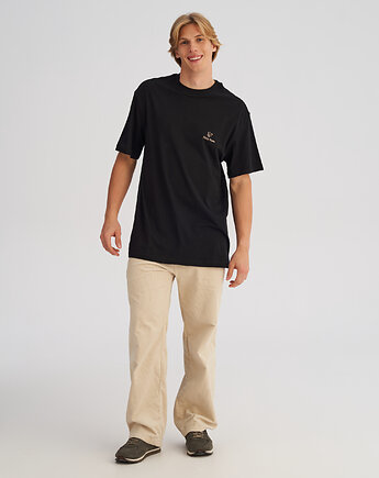 Koszulka męska LONG FIT Dir-Ar czarna, HARP TEAM