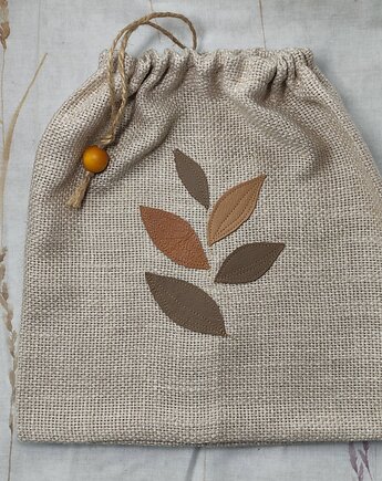 Woreczek Lniany do przechowywania koniak, POCO handmade