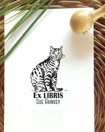 Stempel Ex libris KOT PRĘGOWANY, Malu Studio