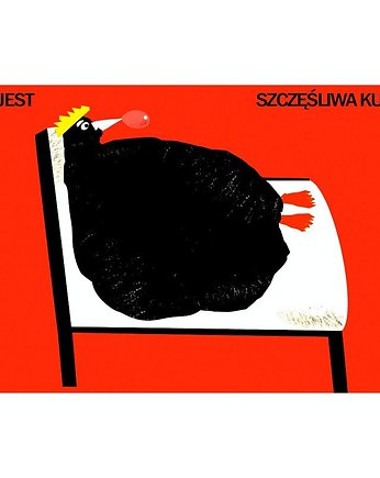Kartka pocztowa - Szczęśliwa kura, Galeria LueLue