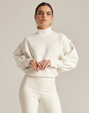 Bluza z marszczonymi rękawami, f.ADD