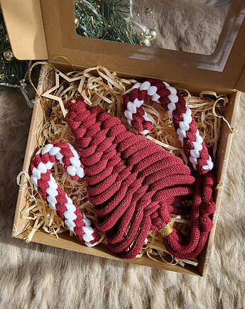 Box Świąteczny: Bordowe dekoracje świąteczne do domu i na choinkę, ACTP