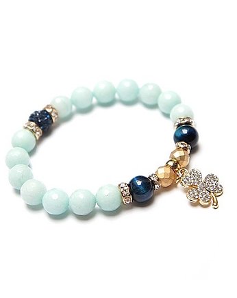 Blue clover - bransoletka, KiKa pracownia