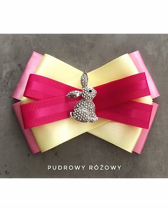Brosza  z Króliczkiem, Pudrowy Różowy