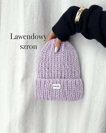 Czapka Lily 100% wełna *lawendowy szron*, GANGSTA KNIT