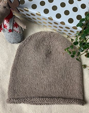 Czapka beanie wełna 100%, NoToCo handmade