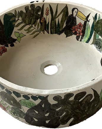 PRZECENA! Ceramiczna umywalka "Dżungla", Ceramystiq