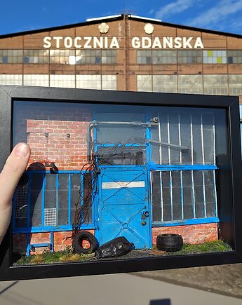 Stoczniowe Wrota- Diorama, miglancyk