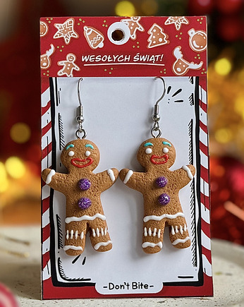 Kolczyki PIERNICZKI Ciastek pomysł na prezent, Dont Bite