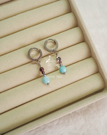 Kolczyki srebrne z kamieniami, Maybe Jwlr