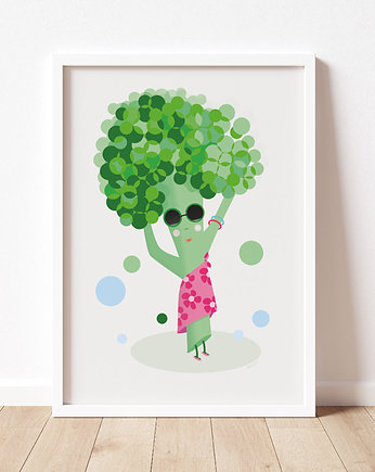 Autorski plakat z brokułem, Dekorando