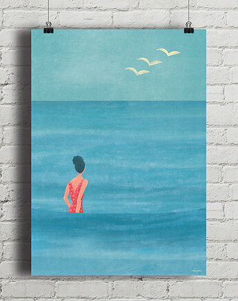 Plakat - Lato nad morzem, minimalmill