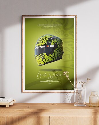Plakat Tory wyścigowe - Lando Norris, Peszkowski Graphic