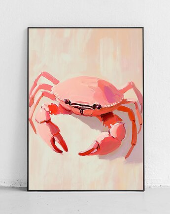 Plakat Plażowy krab w różu, Harvest Maison