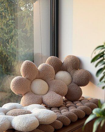 Poduszka stokrotka boucle, SPARROW