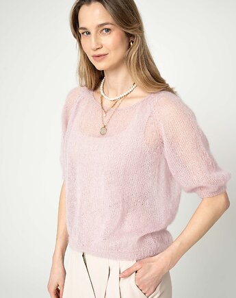 Sweter jedwab puder, Marita Bobko