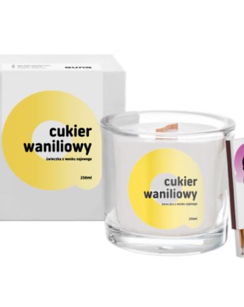 Świeca sojowa cukier waniliowy, Auna
